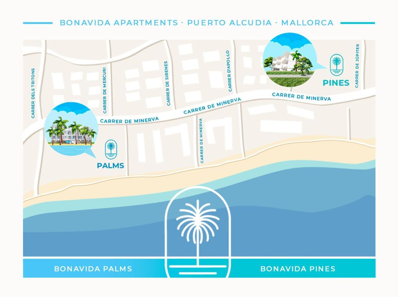 Bonavida Apartments Port de Alcudia  Eksteriør bilde